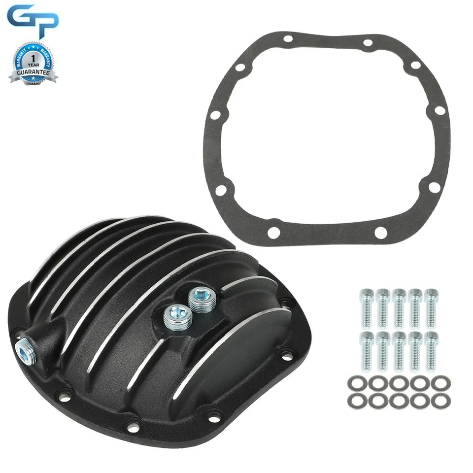 Black Rear Differential Cover For  Jeep Commando 1967-1973 w/Gasket Drain Plug - Image 1 of 4