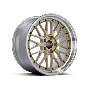 BBS LM Forged Alloy Wheel 17x7.5 ET40 4x100 Gold/Rim Diamond Cut 70mm CB - Picture 1 of 1
