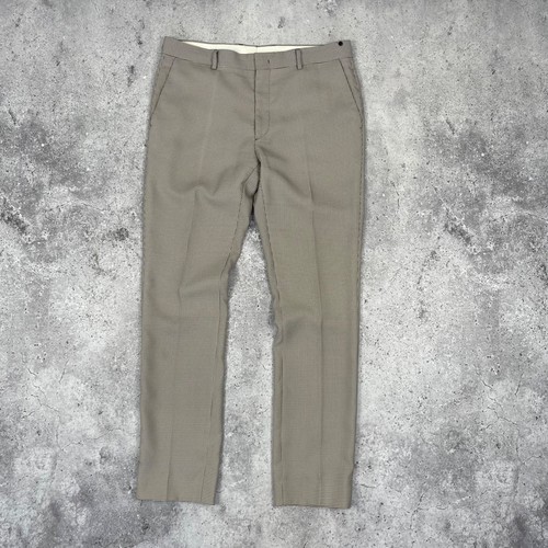 Fendi SS19 pantalone uomo beige marrone abito a quadri pantalone uomo taglia 52