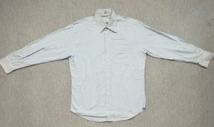 Peter Millar Shirt Mens Large Blue White Check Dress Easycare Nanoluxe Cotton - Picture 1 of 11