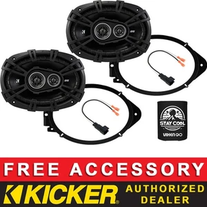 KICKER DSC69304 6"X9" OEM SPEAKER REPLACEMENT KIT FOR CHEVROLET MALIBU 2013-2024 - Picture 1 of 6