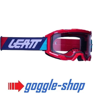LEATT VELOCITY 4.5 MOTOCROSS MX GOGGLES - RED / CLEAR LENS - Picture 1 of 5