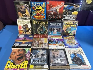 PC Spiel Big Box Sammlung Lot 16 MIG Pac-Man Coaster Tycoon Flight Sim Longbow - Bild 1 von 7