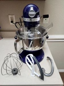KitchenAid Pro 600 Series 6 cuartos de galón - Mezclador de pie elevador - Azul cobalto - Imagen 1 de 8