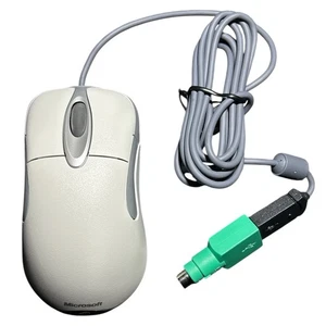 Microsoft IntelliMouse 1.1A Optical Wheel USB & PS2 Compatible Mouse - Working - Zdjęcie 1 z 8