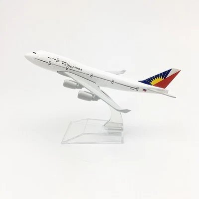 Modellino aereo pressofuso 1:400 16 cm Boeing 747 Philippine Airlines... - Immagine 1 di 4