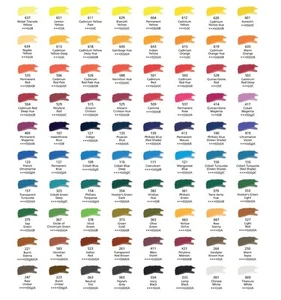 Daler Rowney artist quality water colour paint 5ml tube brown to black & white - Picture 1 of 1