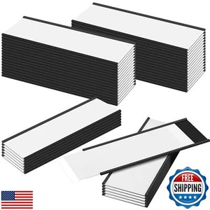 Gueevin 30 Stück Magnetische C-Kanal Etikettenhalter 3 x 8 Zoll Etikettenhalter Magn - Bild 1 von 5