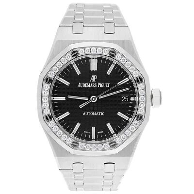 Bisel automático de diamantes Audemars Piguet Royal Oak Lady 37 15451ST.ZZ.1256ST.01 Foto 1 de 4