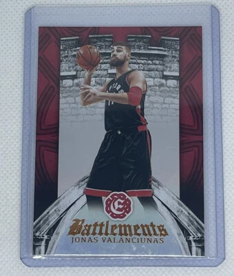 Jonas Valanciunas 2016-17 Panini Excalibur Battlements #13 Toronto Raptors - Image 1 of 2