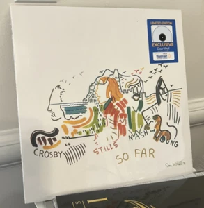 Crosby Stills Nash and Young So Far Exclusive Clear Vinyl LP New Sealed - Picture 1 of 2