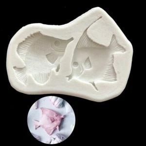 Silicone Tropical Kissing Fish Chocolate Fondant Candy DIY Clay Resin Mould - Picture 1 of 2