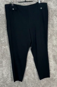 Talbots Pants Womens 20W Petite Black Dress Measures 39X26 Elastic Waist NWT - Picture 1 of 8