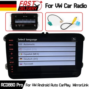 8" RCD330 RCD360 RCD880 PRO Carplay Android Auto Autoradio Stereo Für VW Golf DE - Bild 1 von 15