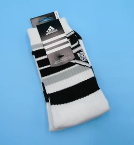 LA Kings Crew Socks Mens Large Sz 9 - 11 Adidas White Striped Hockey NHL Mid Y2K - Picture 1 of 3