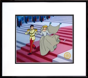 "Cinderella” Disney Limited Edition Serigraph Cel FRAMED Princess Art Wedding - Picture 1 of 2