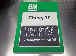 CHEVY II NOVA MASTER PARTS CATALOG 62-66 "March 66 printing" - Picture 1 of 12