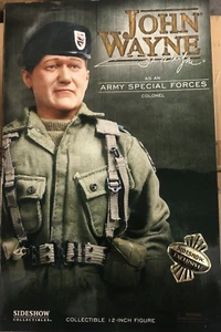 Sideshow Toys EXCLUSIVE John Wayne ARMY SPECIAL FORCES COLONEL 1/6th - Bild 1 von 3