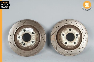 03-09 Mercedes W211 E320 E350 E500 E550 Rear Brake Rotors Disc Left & Right Set - Image 1 of 4