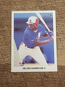 1990 Leaf - #193 Delino DeShields Rookie, Montreal Expos 