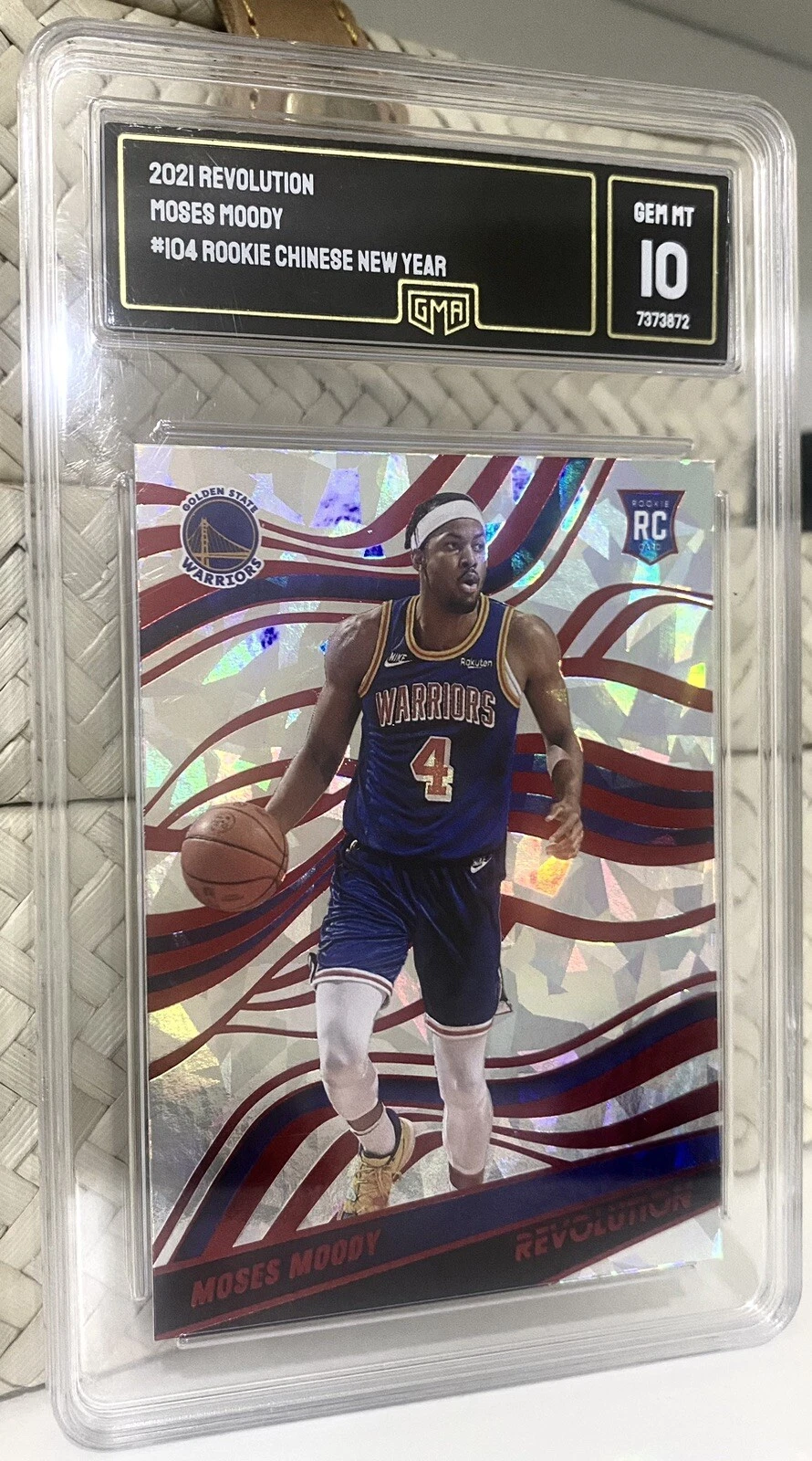 2021 Revolution Moses Moody #104 Rookie Chinese New Year Gem Mint 10