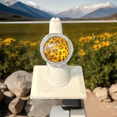 Brighton Ring TRINITY Leopard Size 7  J60733  NWT - Image 1 of 4