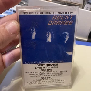 RARE Agent Orange Living In Darkness Cassette Tape Posh Boy Records 1985 PBC 122 - Picture 1 of 11