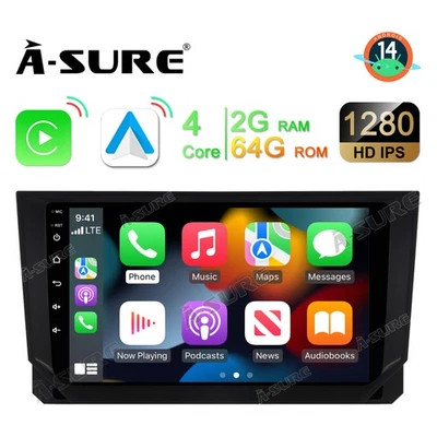 64GB Android 14 Autoradio CarPlay Navi Für Seat ibiza V Arona KJ7 KJP 2017-2021 - Bild 1 von 4