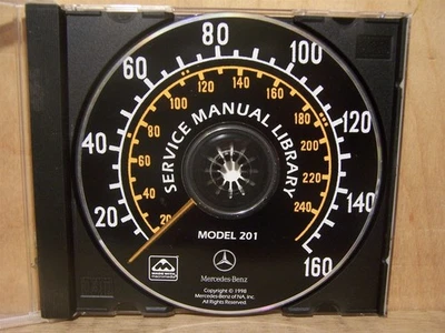 CD de biblioteca manual de servicio Mercedes modelo 201 para técnicos 1998 Foto 1 de 2
