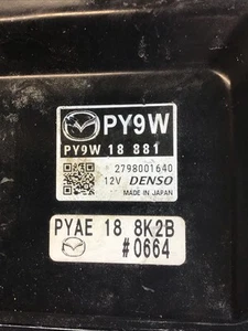 Módulo de control informático del motor Mazda 2017-2018 ECU ECM EBX PY9W18881 - Imagen 1 de 6