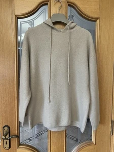 Hoodie aus gebürsteter Kaschmirmischung Brustumfang 118 cm Len 65 cm beige passt am besten M - Bild 1 von 16