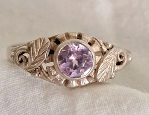 Anillo PLATA ESTERLINA con Piedra Rosa Talla 6.5 - Imagen 1 de 5