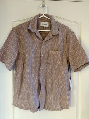 Camisa de Campamento Corridor NYC Rosa Tejido Arco Iris (Talla M) - Nueva con etiquetas Foto 1 de 4