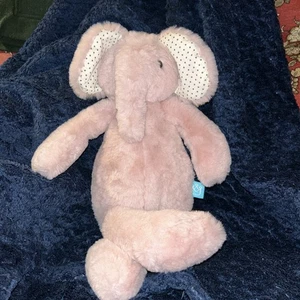 Manhattan Toy Pink Elephant 336680 2020 14" Polka Dot Ears Plush Baby Stuffed - Picture 1 of 6