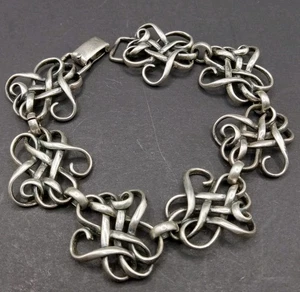 Vintage Napier Sterling Silber 925 Band Panel Design Armband 6,75" selten 1940er - Bild 1 von 4