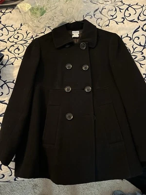Motherhood Maternity  Black Winter Pea Coat Women’s Size M  -Cozy & Warm! - Image 1 of 4