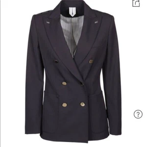 Blazer de doble pecho Max Mara en azul marino talla 8 - Imagen 1 de 8