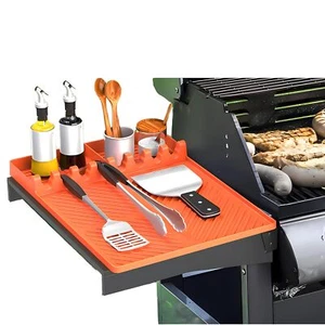 Griddle Accessories Tools Mat For Blackstone, Washable Food Grade Silicone Black - Picture 1 of 12