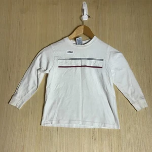 VTG Tommy Hilfiger Shirt Youth 5 White Long Sleeve Pullover Graphic Print 90's - Picture 1 of 17