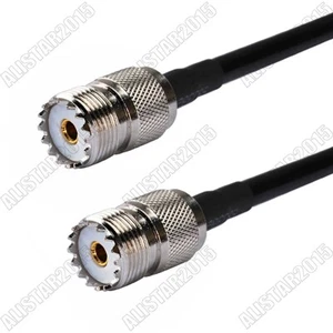 Cable coaxial saltador cola de cerdo RG58 2M UHF SO-239 hembra a conector SO239 RF para WiFi - Imagen 1 de 3