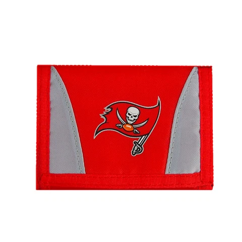 NEW Tampa Bay Buccaneers Football League Licensed Nylon Tri-Fold Chamber Wallet Cover