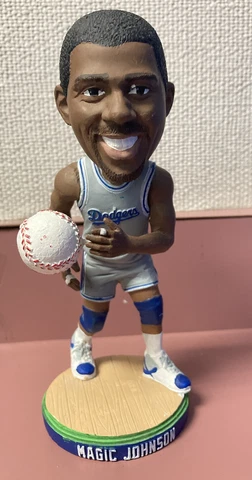 Magic Johnson 2014 Los Angeles Dodgers Bobblehead SGA ~ Lakers Legend Cover