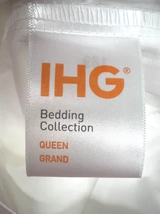 Lote de 2 fundas de almohada IHG tamaño Queen blancas 300 hilos para Crowne Plaza 20x29" - Imagen 1 de 5