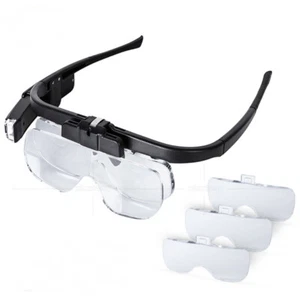 Illuminated Reading Glasses Magnifier USB Rechargeable LED Magnifying Glasses - Picture 1 of 11