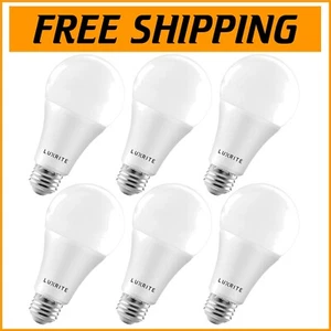 Long-Lasting Dimmable A21 LED Light Bulbs - 6 Pack, Energy Efficient 2550 Lumens - Picture 1 of 8
