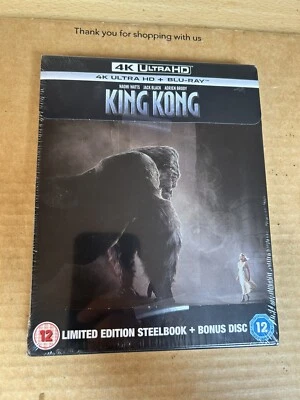 KING KONG (2005) - Zavvi UK Ltd Edition 4K UHD Blu Ray STEELBOOK New & Sealed - Image 1 of 4