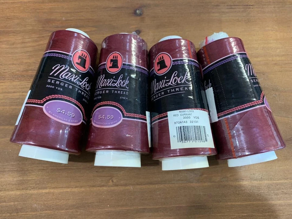 MAXI-LOCK Serger Thread Cones Various Colors 3000 Yards Each Cone - Image 1 of 1