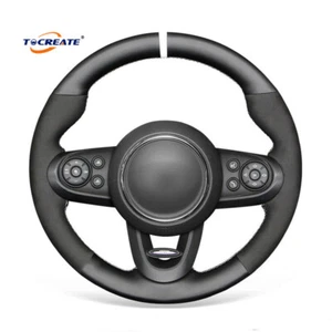 DIY Genuine Leather Suede Steering Wheel Cover for Mini JCW Clubman #TFXA - Imagen 1 de 10