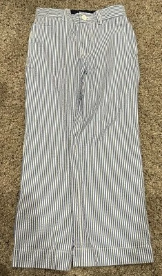 PANTALONES SEERSUCKER NIÑOS RALPH LAUREN RAYAS AZULES TALLA 6 Foto 1 de 4