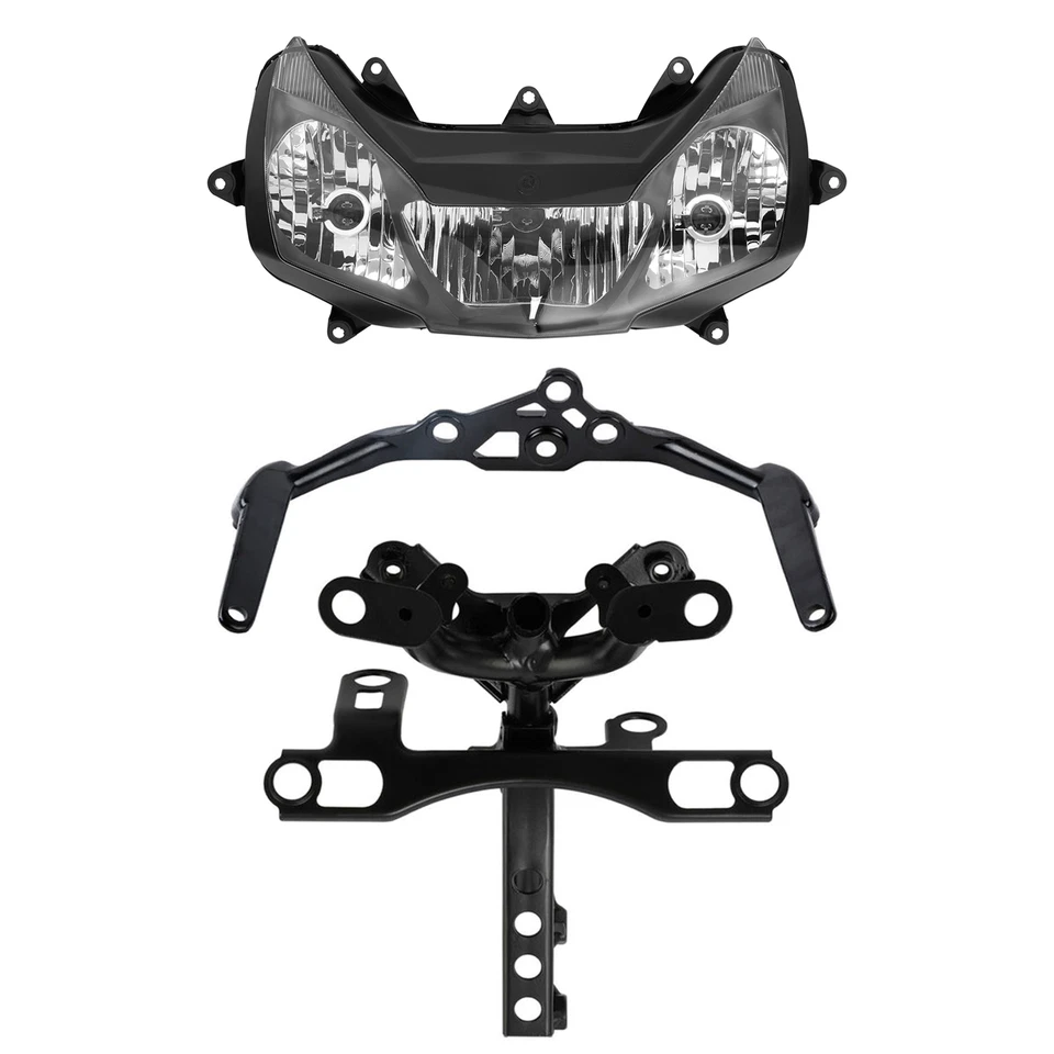 Conjunto de soportes de carenado de faros delanteros aptos para Honda CBR954RR 2002-2003 Foto 1 de 4